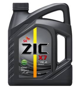 ZIC X7 DIESEL 10w40 4л синтетика, масло моторное, замена ZIC 5000